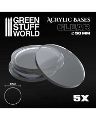 Round 80 mm - Clear Acrylic Bases