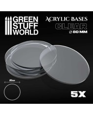 Round 50 mm - Clear Acrylic Bases