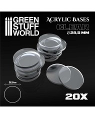 Round 80 mm - Clear Acrylic Bases