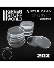 Round 40 mm - Clear Acrylic Bases