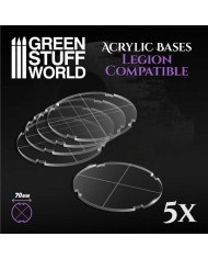 SW Legion 50mm Round Clear Acrylic Bases