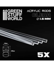 Round Acrylic Rods 3 mm - Clear