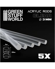 Round Acrylic Rods 5 mm - Clear