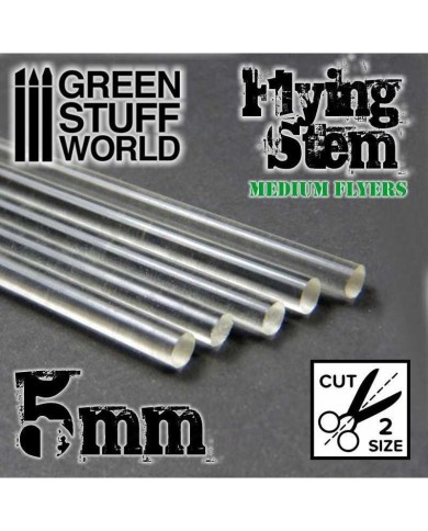 Round Acrylic Rods 5 mm - Clear
