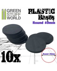 Plastic Bases - Round 32mm BLACK