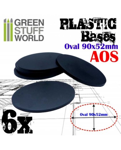Peanas de Plástico - Ovaladas 90x52mm AOS