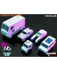 Neo Osaka - Set of Two NOPD Cop Cars