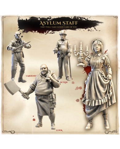 Asylum Staff - 4 minis