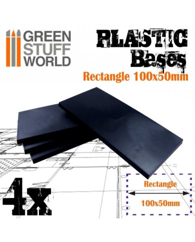 Peanas de Plástico - Rectangulares 100x50mm