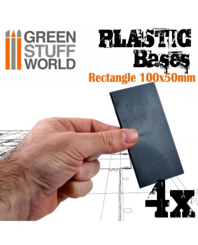 Plastic Bases - Rectangle 100x50mm