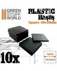 Plastic Square Bases 40x40mm