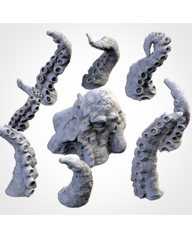 Kraken with Tentacles (x8) - Clear Version