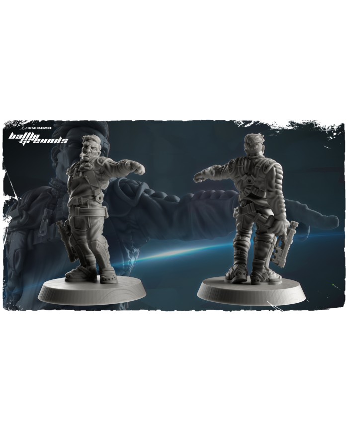 Banda de Contrabandistas Espaciales (x4) - B|Kraken 3D Studios|Bandas de Contrabandistas