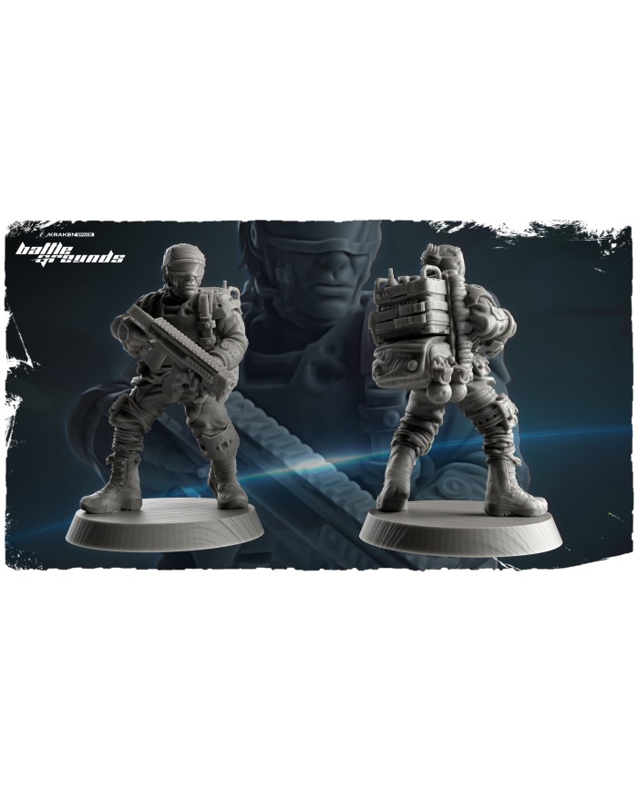 Band of Space Smugglers (x4) - B|Kraken 3D Studios|Smuggler Warbands