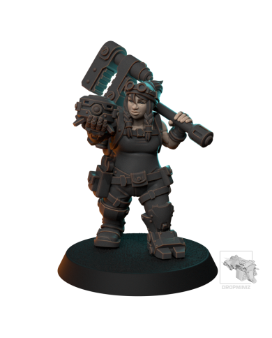 Dwarf Girl Commandos - Engineer - 1 mini