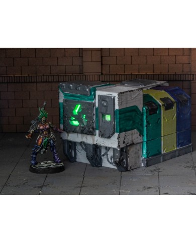 NeonPunk Street Furniture - Trash Compactor + PDF