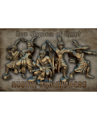 Nuevo Reino de Egipto - Guerreros Nubios - 5 Minis