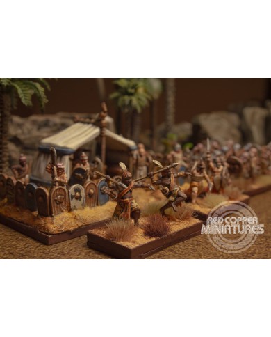 Nuevo Reino de Egipto - Guerreros Nubios - 5 Minis