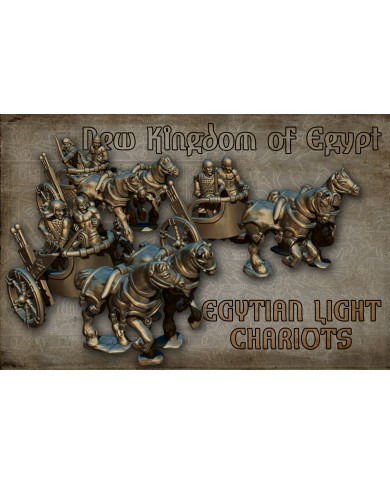New Kingdom of Egypt - Egyptian Light Chariots (x3)