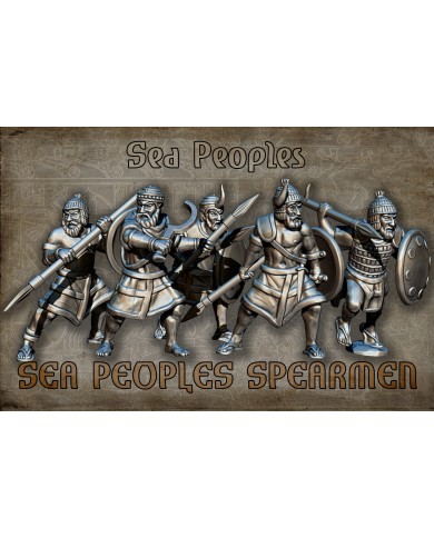 Sea Peoples - Spearmen - 5 Minis