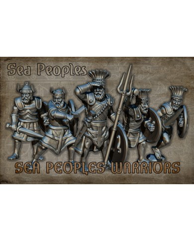 Sea Peoples - Warriors - B - 5 Minis