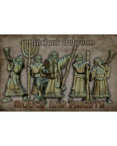 Antiguos Hebreos - Moisés y Sacerdotes - 5 Minis