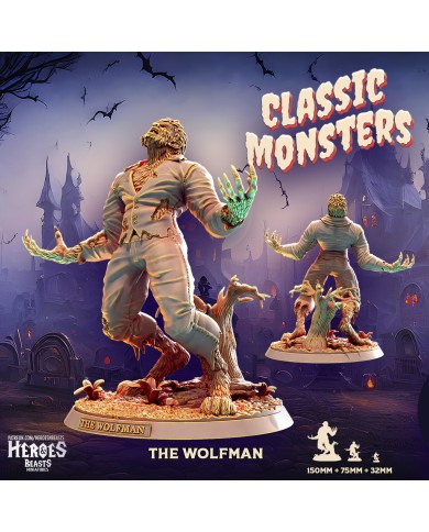 Monstruos Clásicos - El Hombre Lobo - 1 Mini