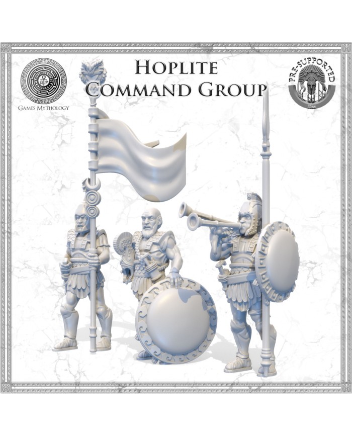 Greece - Hoplites - Command Group - 3 minis