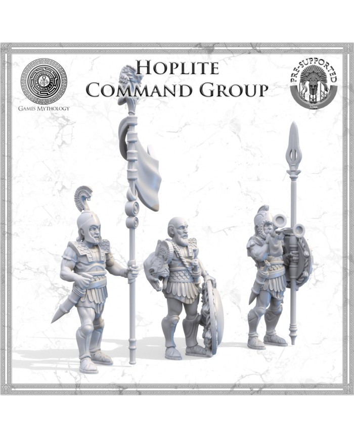 Greece - Hoplites - Command Group - 3 minis