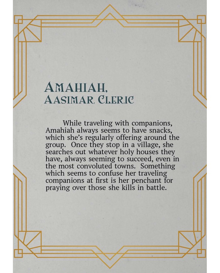 Aasimar Cleric - Amahiah