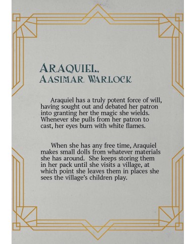 Aasimar Warlock - Araquiel