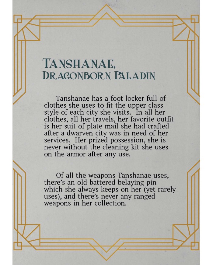 Female Dragonborn Paladin - Tanshanae|The Printing Goes Ever On|Paladins