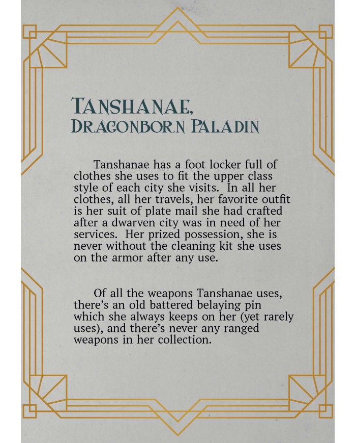Paladín Dragonborn - Tanshanae