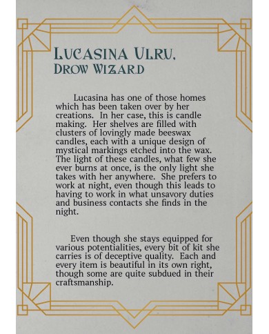 Drow Wizard Female - Lucasina