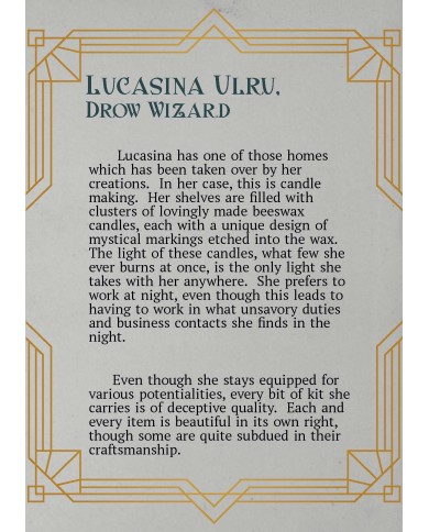 Drow Wizard - Lucasina