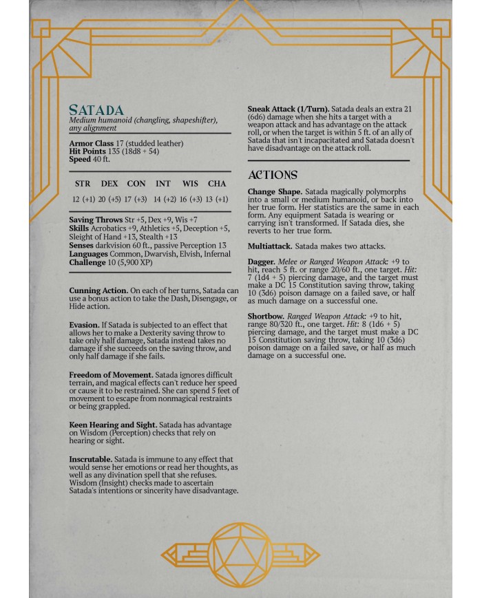 Female Changeling Rogue - Satada|The Printing Goes Ever On|Rogues