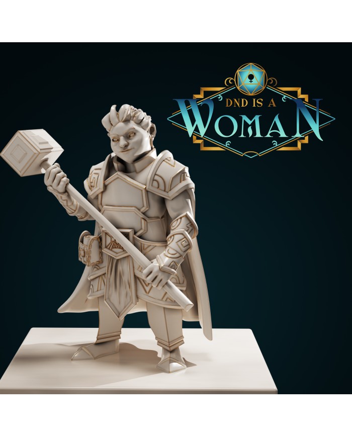 Female Dwarf Paladin - Griste|The Printing Goes Ever On|Paladins