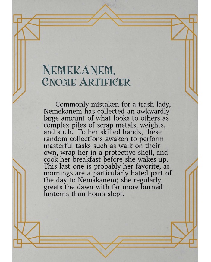 Artífice Gnomo - Nemekanem|The Printing Goes Ever On|Artífices