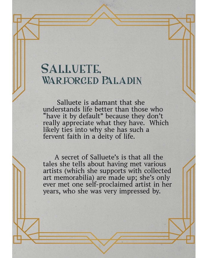 Female Ironborn Paladin - Sallute|The Printing Goes Ever On|Paladins