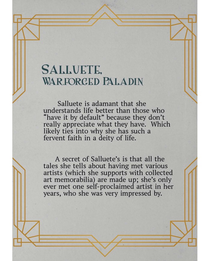 Ironborn Paladin - Sallute