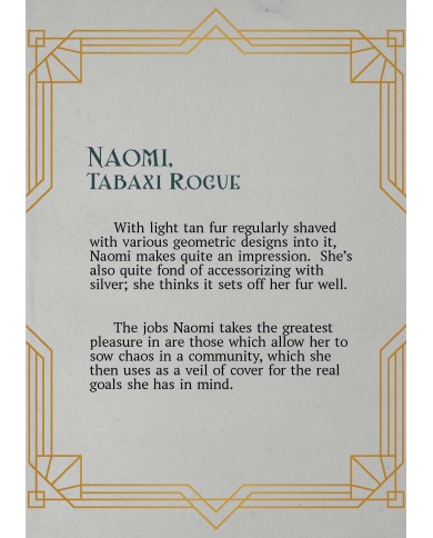 Tabaxi Rogue - Naomi