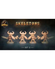 Esqueletos Chibis - Set B - 4 minis