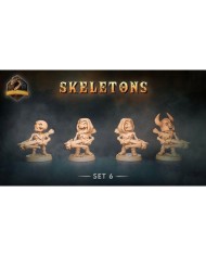 Chibi Skeletons - Set E - 4 minis