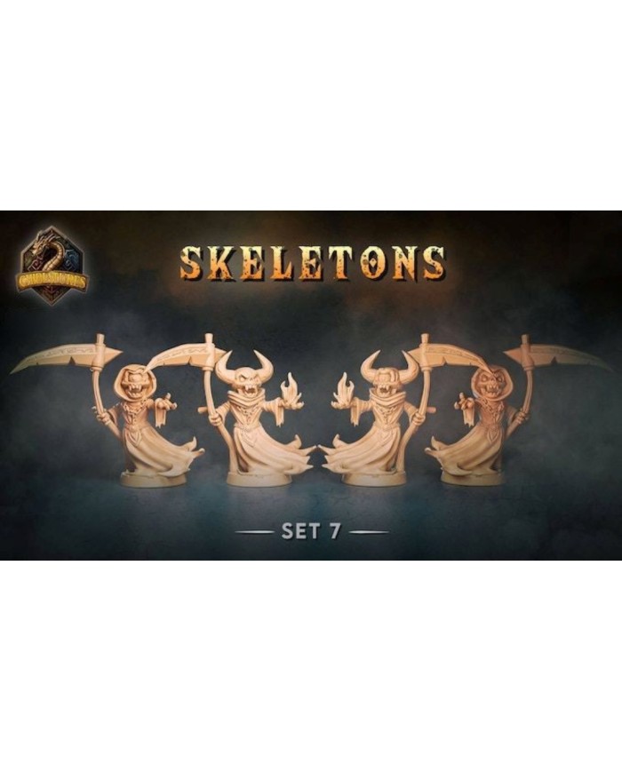 Chibi Skeletons - Set G - 4 minis