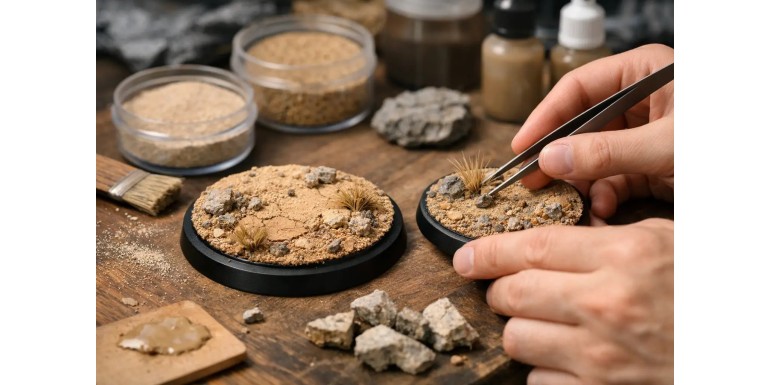 Cómo hacer peanas desérticas realistas paso a paso