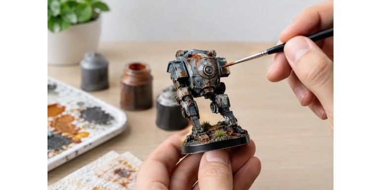 How to Paint Realistic Rust on Miniatures: Step-by-Step
