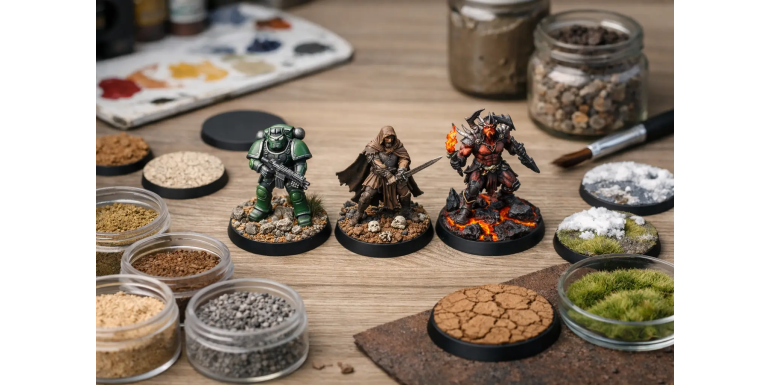Texturas para peanas de miniaturas: cómo elegir