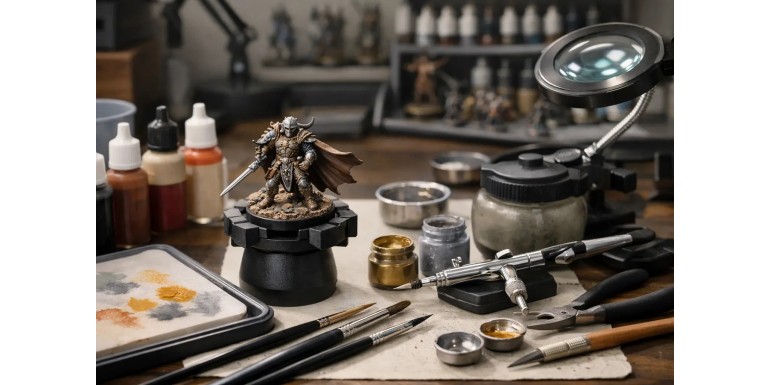 Accesorios para pintar miniaturas útiles