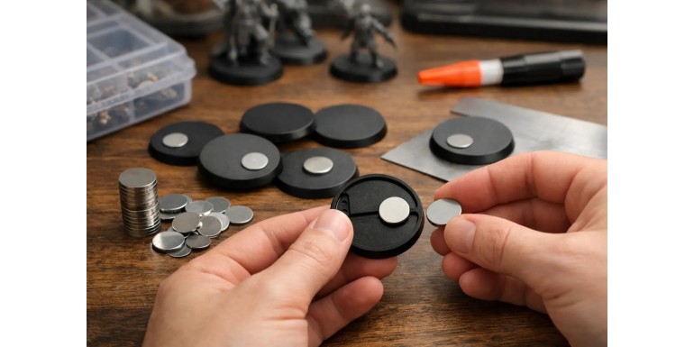 How to magnetize round bases without fail