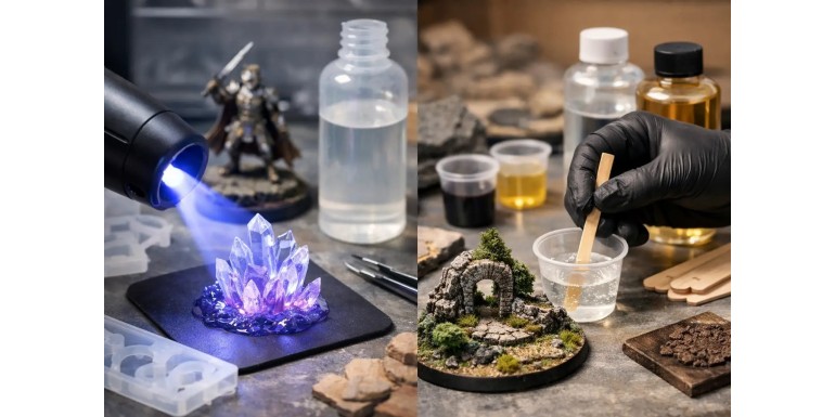 UV Resin vs. Epoxy for Miniatures and Terrain